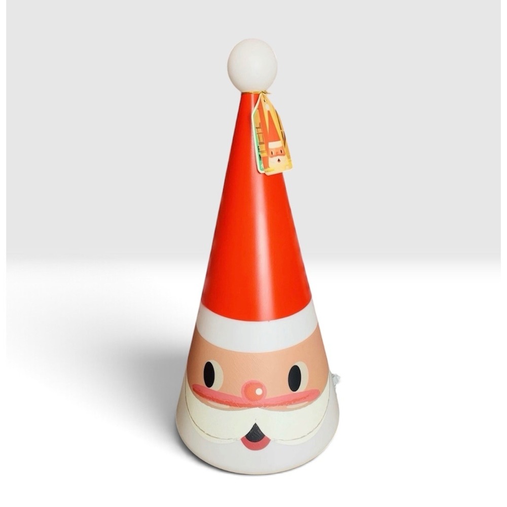 Mr. Christmas Retro Blow Mold Cone Santa Tree Red NEW LED Illuminated Retro